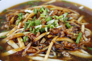 茭白肉絲麵 茭白肉絲麵