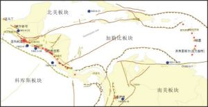 聖瑪利亞火山地質構造背景