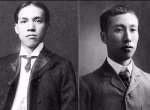 左為梁啓超，右為楊度