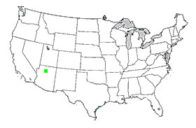 大峽谷國家公園在地圖上的位置