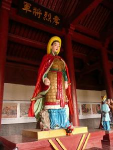 位於河南虞城木蘭祠的木蘭塑像