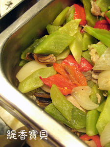 萵葉炒鱔片 萵葉炒鱔片