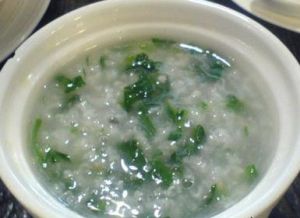 薺菜粳米粥 薺菜粳米粥