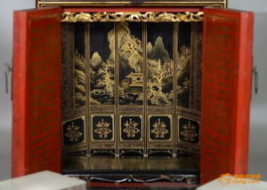 潮州金漆木雕神龕 潮州金漆木雕神龕