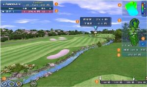 GREENJOY室內高爾夫軟體界面