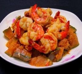 南瓜蝦仁 南瓜蝦仁