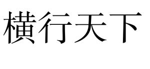 橫行天下 橫行天下