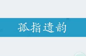 孤指遺韻 孤指遺韻
