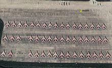 衛星圖片顯示大批殲-6無人機進駐福建機場