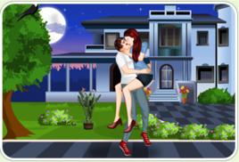 與鄰居女孩接吻