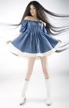 清新脫俗 長發動人