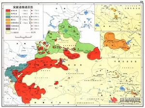 突厥語族語言圖