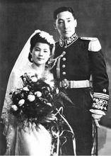 蔣緯國與石靜宜結婚照