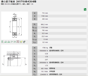 FAG 241/710B-K30-MB調心滾子軸承 FAG 241/710B-K30-MB調心滾子軸承