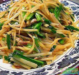 土豆炒韭菜 土豆炒韭菜