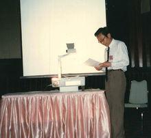 黃耀怡在雅加達第五屆國際鋼結構會議演講