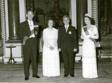齊奧塞斯庫夫婦與伊莉莎白二世女王夫婦