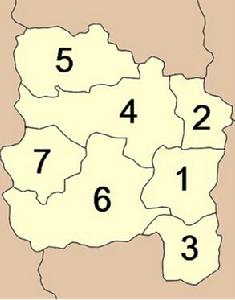 紅統府 行政劃分