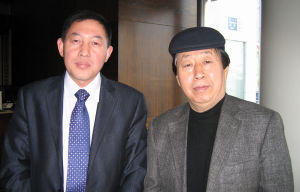 與中國美協劉大為主席在一起