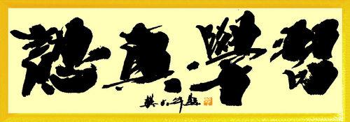 樊大牛書法作品選三 認真學習