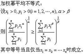冪平均不等式 冪平均不等式