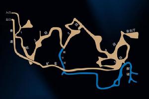 銀狐洞遊覽線路示意圖