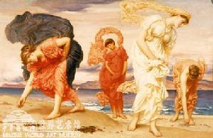 《海邊撿拾鵝卵石的希臘女孩》 《海邊撿拾鵝卵石的希臘女孩》