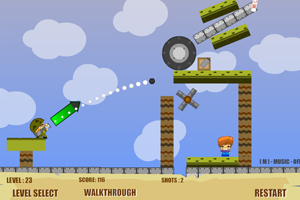 開槍炸爛比伯選關版