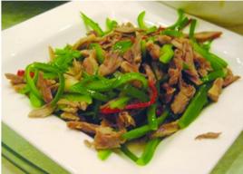 青椒炒鴨肉 青椒炒鴨肉