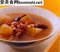 冬瓜薏米肉片湯 冬瓜薏米肉片湯