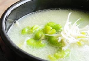 雪菜蠶豆湯