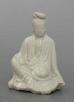 元湖田窯影青釉人物俑