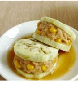 蒸雞肉茄盒 蒸雞肉茄盒