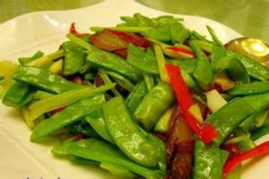 荷蘭豆炒臘肉 荷蘭豆炒臘肉