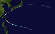 強颱風馬勒卡 路徑圖