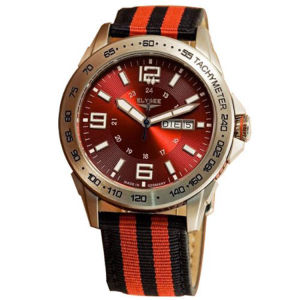 愛麗舍皮錶帶男款80506石英表