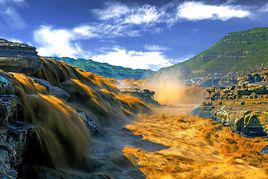 黃河壺口瀑布[中國黃河上的著名瀑布]