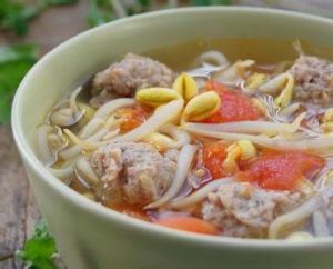 番茄豆芽圓子湯 番茄豆芽圓子湯