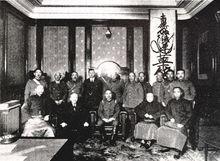 前左馬占山、張景恵、本庄繁、熙洽、臧式毅