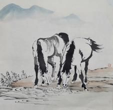 飲馬圖 飲馬圖