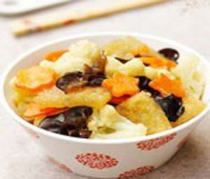 榛蘑燒花菜 榛蘑燒花菜