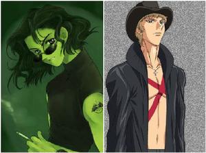 左為第一部人設,右為第二部