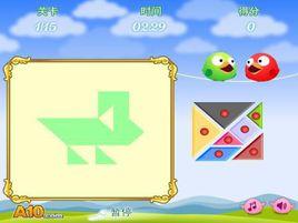 可愛小鳥七巧板 可愛小鳥七巧板