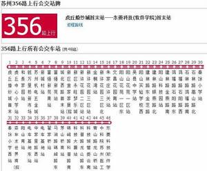 蘇州公交356路 蘇州公交356路