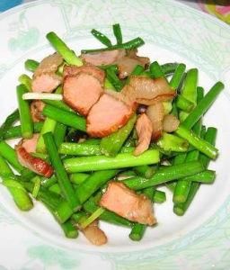蒜苗炒臘肉 蒜苗炒臘肉
