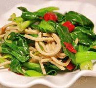 油菜葉拌豆絲 油菜葉拌豆絲