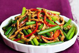 蒜薹肉絲 蒜薹肉絲