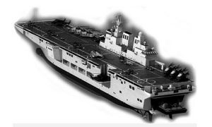 中國081型直升機航母模型圖