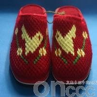毛線編織拖鞋