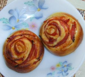 玫瑰花型火腿卷麵包 玫瑰花型火腿卷麵包